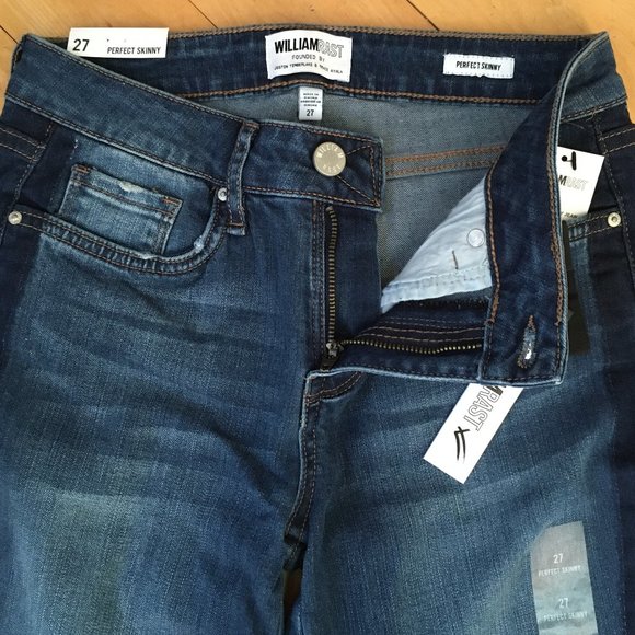 William Rast Perfect Skinny Blue Jeans Juniors 27 - Picture 7 of 16